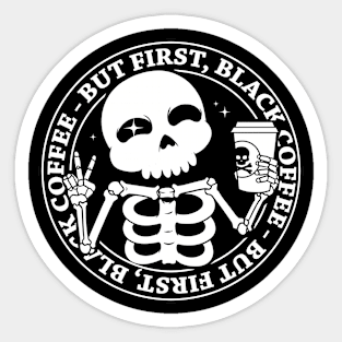 Black Coffee Sticker